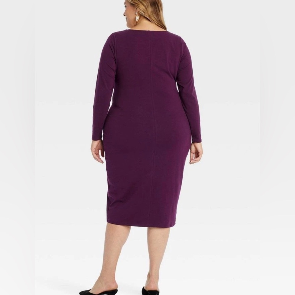 Ava & Viv midi purple body con dress - Picture 2 of 5